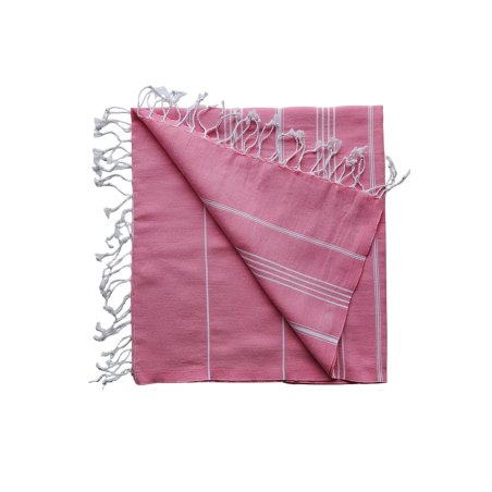 Pehmeä 100 % puuvillaa oleva hamam-pyyhe – Sultan-malli pinkki (4634) | Limonella