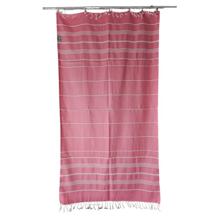 Large size pink (4634)  hammam towel with tassels – perfect for sauna | Limonella