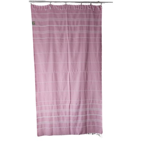 Large size pink (4663) hammam towel with tassels – perfect for sauna | Limonella