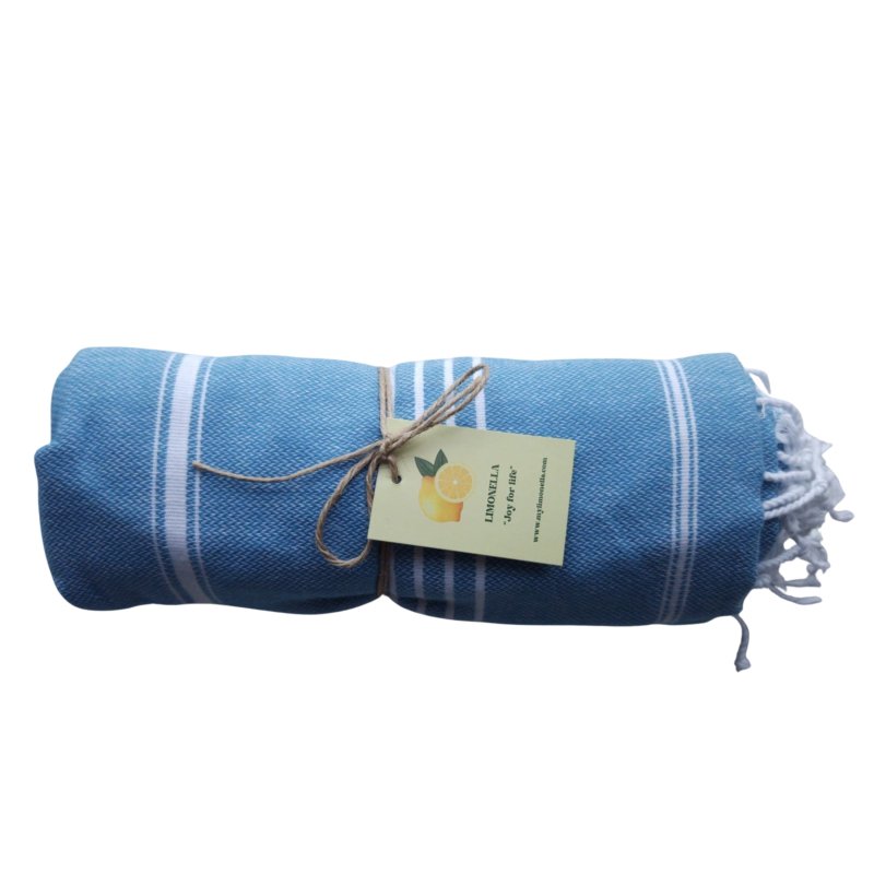 Limonella Sultan Turquoise (8826) hammam towel – authentic Turkish cotton towel | Limonella