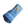 Sultan series Turquoise (8826) hammam towel rolled up – lightweight and space-saving | Limonella