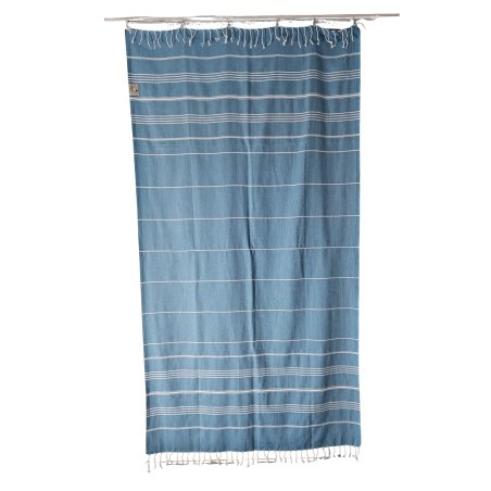 Large size Turquoise (8826) hammam towel with tassels – perfect for sauna | Limonella
