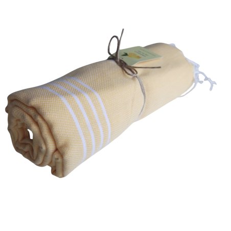 Kevyt keltainen hamam-pyyhe – paras hamam pyyhe matkalle