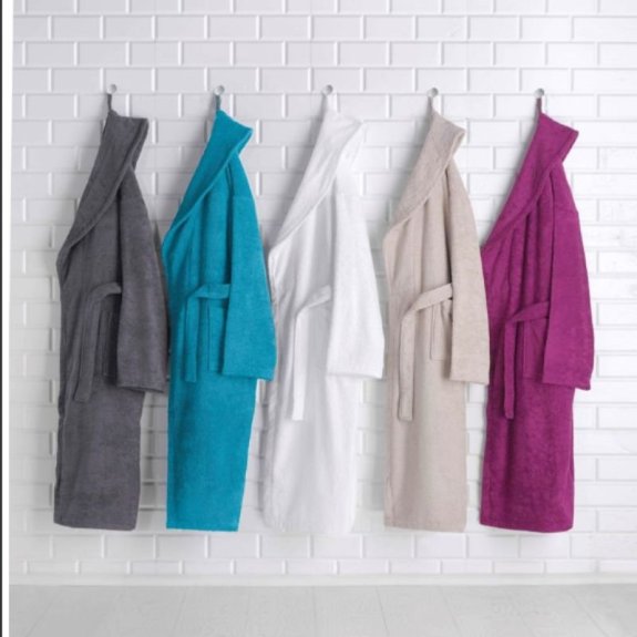Hammam bathrobe with logo – customized bathrobe for companies in various colors | Limonella