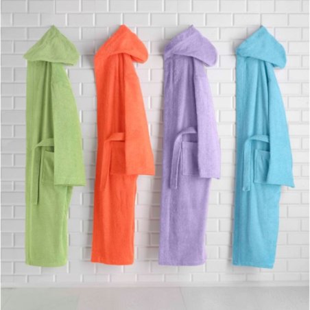 Hammam bathrobe with logo – customized bathrobe for companies in various colors | Limonella