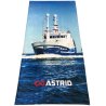 Digital printed hammam towel with logo – promotional towel for events and beach | Limonella