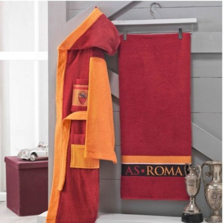 Soft and absorbent hammam bathrobe with embroidery – stylish promotional set | Limonella