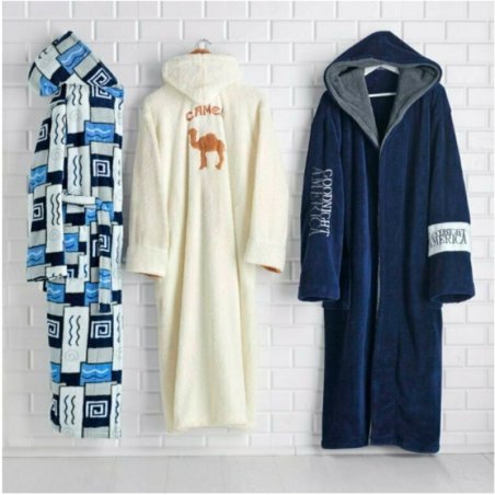 Hammam bathrobe with logo – customized bathrobe for companies in various colors | Limonella