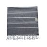 Absorbent charcoal hammam towel for bath and beach use | Limonella