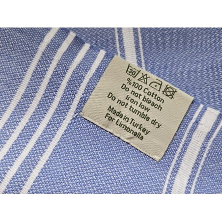 Hammam towel care instructions and durable Turkish cotton material | Limonella