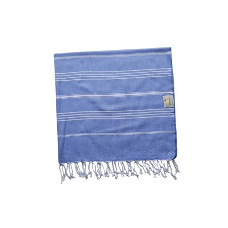Absorbent blue  hammam towel for bath and beach use | Limonella