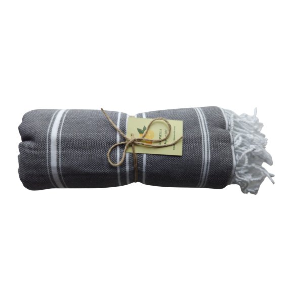 Limonella Sultan hammam towel – best hammam towel for sauna-charcoal