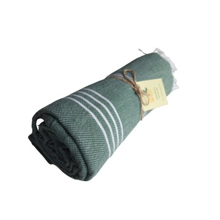 Kevyt keltainen hamam-pyyhe – paras hamam pyyhe matkalle-metsänvihreä