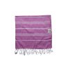 Absorbent fuschia  hammam towel for bath and beach use | Limonella