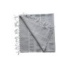 Soft 100% cotton hammam towel – Sultan model in light grey| Limonella