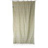 Large size light yellow hammam towel with tassels – perfect for sauna | Limonella