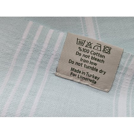 Hammam towel care instructions and durable Turkish cotton material | Limonella